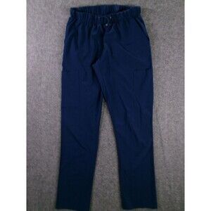 G Performance Pants Womens S Navy Elastic Waist Drawstring Cargo Pockets Stretch
